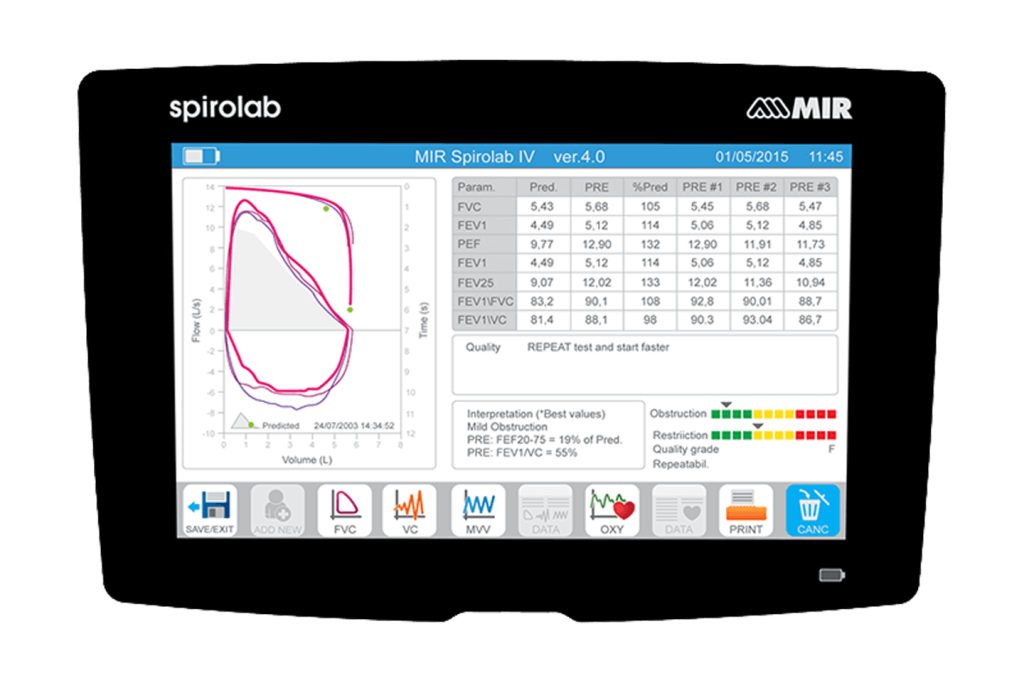 elcamm ecografi spirometri mir Spirolab 5