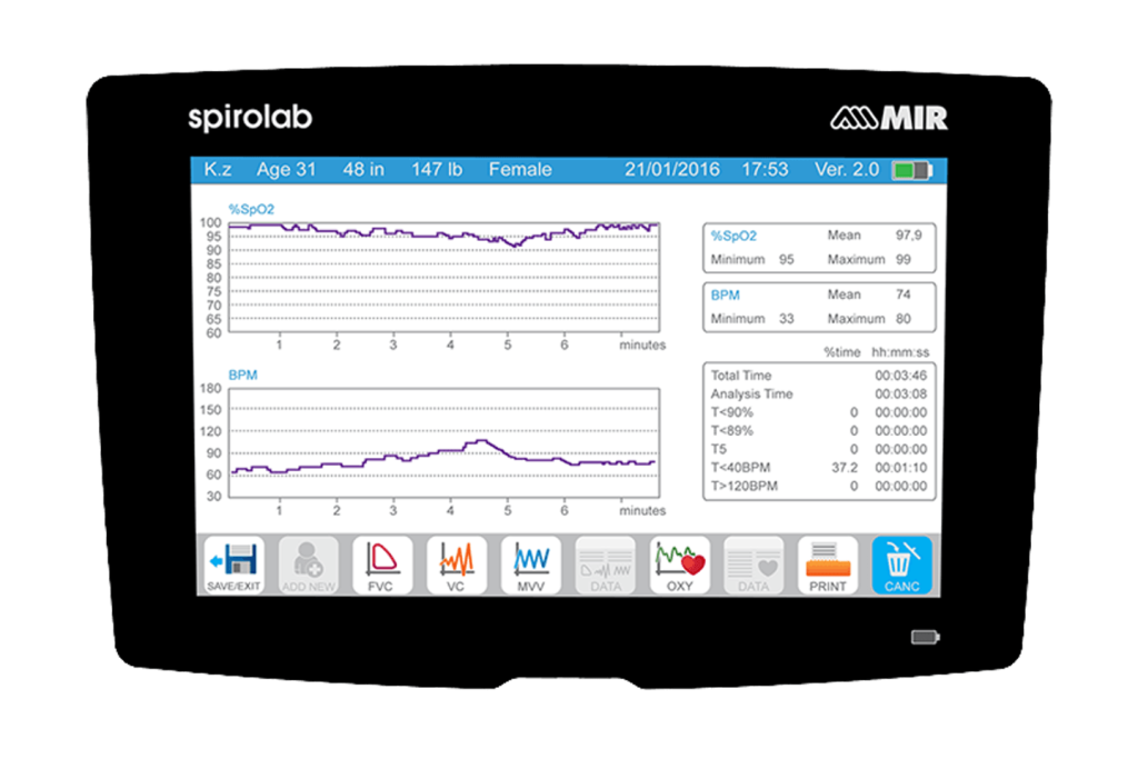 elcamm ecografi spirometri mir Spirolab 9